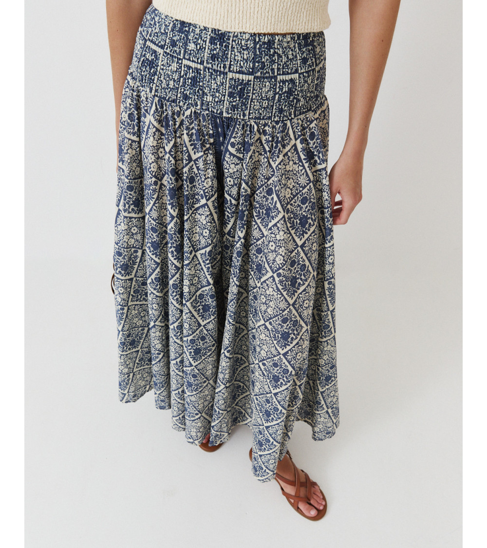 PANTALÓN PALAZZO ESTAMPADO ALGODÓN | MULAYA