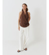 TOP ESCOTE CRUZADO BROCHE LATERAL MANGA SISA | MULAYA