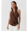 TOP ESCOTE CRUZADO BROCHE LATERAL MANGA SISA | MULAYA