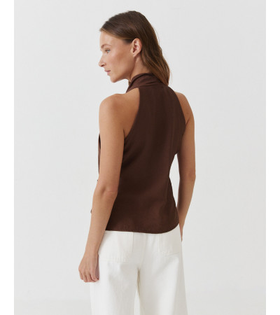 TOP ESCOTE CRUZADO BROCHE LATERAL MANGA SISA | MULAYA