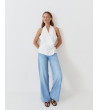 TOP ESCOTE CRUZADO BROCHE LATERAL MANGA SISA | MULAYA