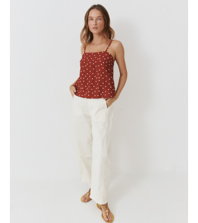 TOP TIRANTES FINOS ESTAMPADO PUNTOS | MULAYA