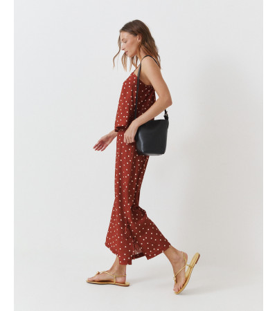PANTALÓN WIDE LEG LUNARES CON LAZOS | MULAYA
