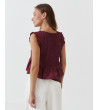 TOP NIDO ABEJA PEPLUM BORDADO MINI VOLANTES | MULAYA