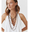 COLLAR CONCHAS BOHO MULTICAPA TRENZADO | MULAYA