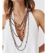 COLLAR CONCHAS BOHO MULTICAPA TRENZADO | MULAYA