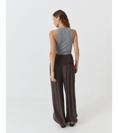 PANTALÓN BOMBACHO CINTURA ANCHA VISCOSA | MULAYA