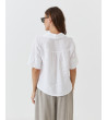 CAMISA LINO MANGA CORTA CUELLO SOLAPA | MULAYA