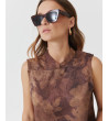 BLUSA CUELLO MAO JACQUARD FLORES ORIENTAL | MULAYA