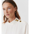 BLUSA CUELLO MAO BOTONES MANGA MURCIÉLAGO | MULAYA