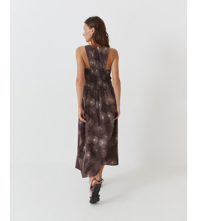 VESTIDO MIDI ESTAMPADO GEOMÉTRICO
