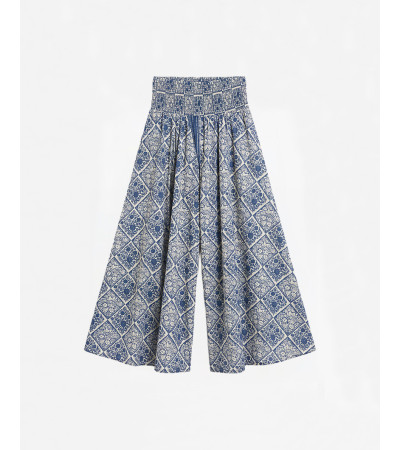 PANTALÓN PALAZZO ESTAMPADO ALGODÓN | MULAYA