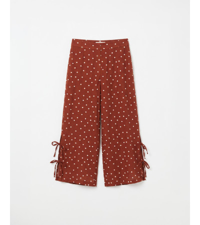 PANTALÓN WIDE LEG LUNARES CON LAZOS | MULAYA
