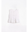 TOP NIDO ABEJA PEPLUM BORDADO MINI VOLANTES | MULAYA