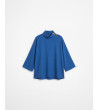 BLUSA CUELLO MAO BOTONES MANGA MURCIÉLAGO | MULAYA