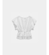 BLUSA CON CINTURA ELÁSTICA Y VOLANTES | MULAYA