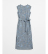 VESTIDO MIDI LAZADA ESTAMPADO FLORES | MULAYA