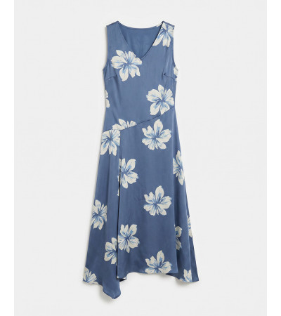 VESTIDO ESTAMPADO FLORAL MIDI EVASÉ | MULAYA