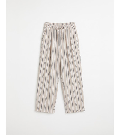 PANTALÓN STRAIGHT RAYAS CINTURA ELÁSTICA | MULAYA