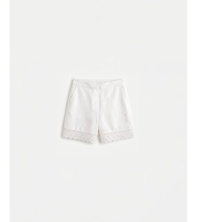SHORT CON BAJO DE ENCAJE | MULAYA