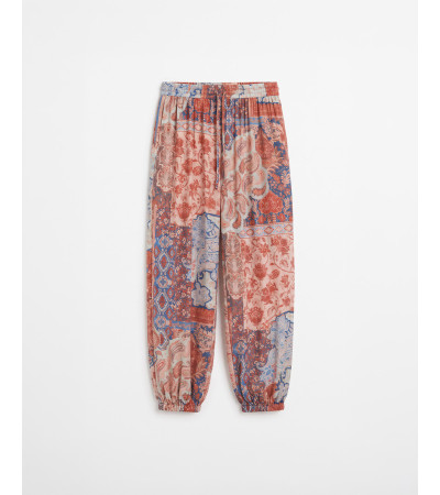 PANTALÓN BOMBACHO ESTAMPADO BRILLANTE | MULAYA