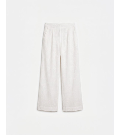 PANTALÓN WIDE LEG CON BORDADO FLORAL | MULAYA