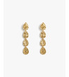 PENDIENTES LARGOS GOTA MARTILLADA ACERO | MULAYA