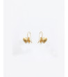 PENDIENTES MARIPOSA CORTOS ACERO DORADO | MULAYA
