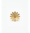 Anillo Ajustable de Acero con Diseño de Flor | MULAYA