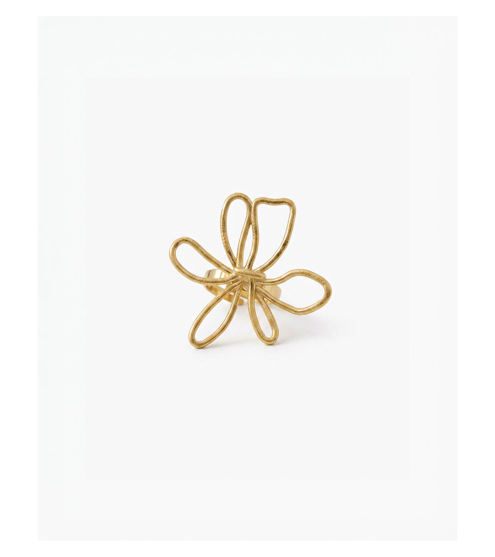 ANILLO FLOR SILUETA