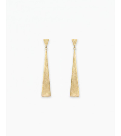 PENDIENTES LARGOS GEOMÉTRICOS DE ACERO | MULAYA