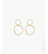 PENDIENTES DE AROS IRREGULARES EN ACERO | MULAYA