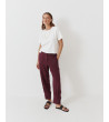 PANTALÓN JOGGER DE VESTIR RAYAS CON PUÑO BOTÓN | MULAYA