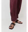 PANTALÓN JOGGER DE VESTIR RAYAS CON PUÑO BOTÓN | MULAYA