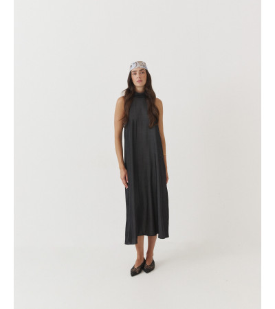Vestido Halter Largo con Espalda Abierta para Mujer | MULAYA