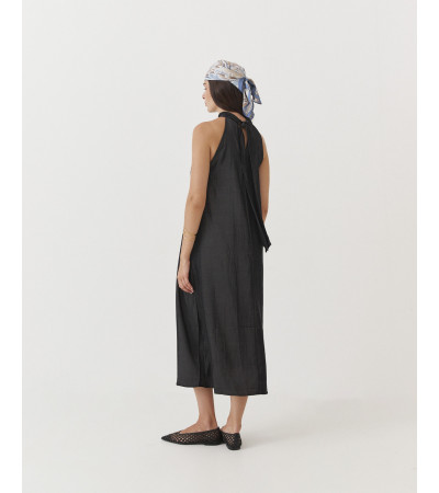 Vestido Halter Largo con Espalda Abierta para Mujer | MULAYA