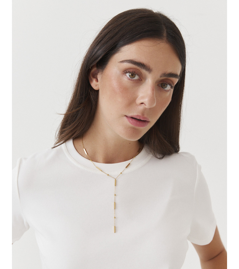 Collar Dorado Minimalista de Cadena Fina para Mujer | MULAYA