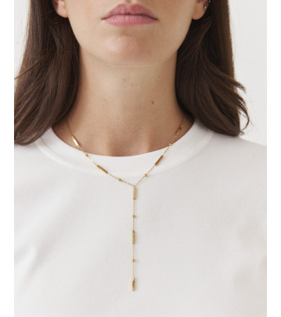 Collar Dorado Minimalista de Cadena Fina para Mujer | MULAYA