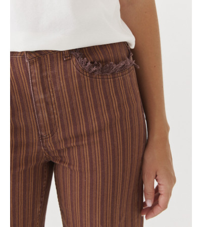 PANTALÓN STRAIGHT RAYADO DESFLECADO
