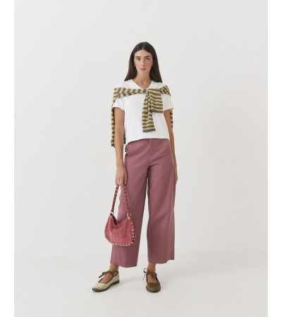 PANTALON WIDE LEG COSTURAS