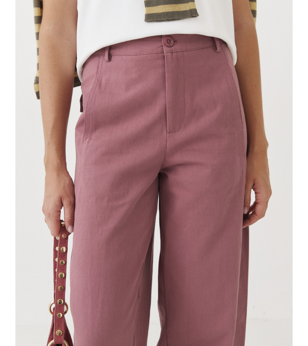 PANTALON WIDE LEG COSTURAS
