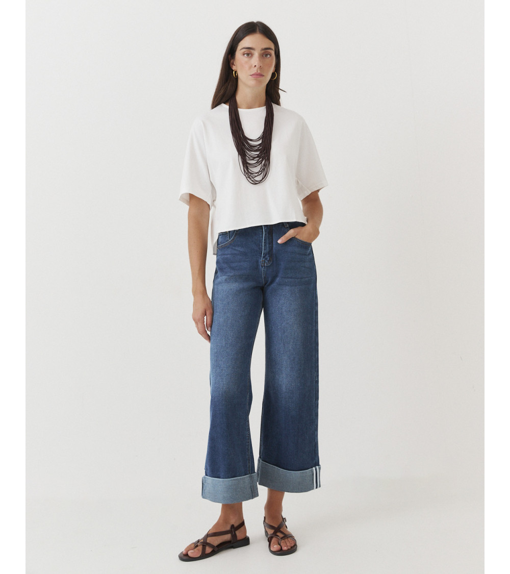 JEANS STRAIGHT CON FAJA INTERNA
