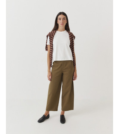 PANTALON WIDE LEG COSTURAS