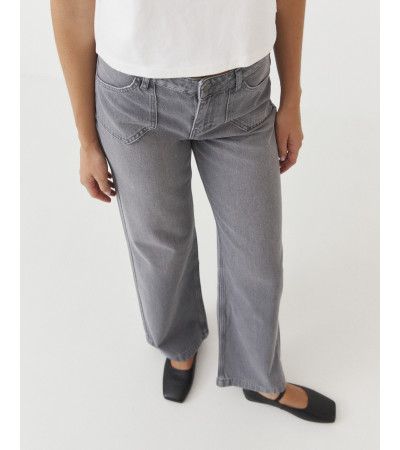 JEANS WIDE LEG BOLSILLOS GEOMÉTRICOS