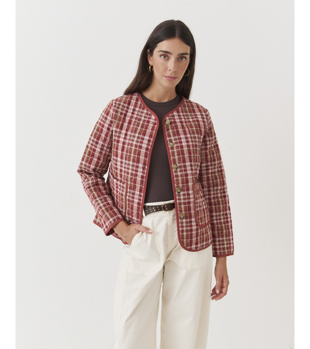 CHAQUETA MATELASSÉ CUADROS