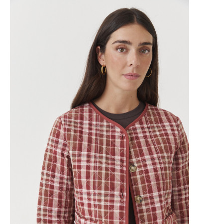 CHAQUETA MATELASSÉ CUADROS