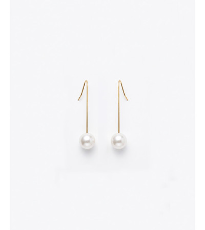 Pendientes Colgantes con Perla para Mujer | MULAYA