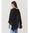 Capa Fluida con Transparencias y Cuello Redondo para Mujer | MULAYA