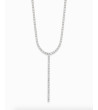Collar Plateado Tipo Y con Cadena para mujer | MULAYA