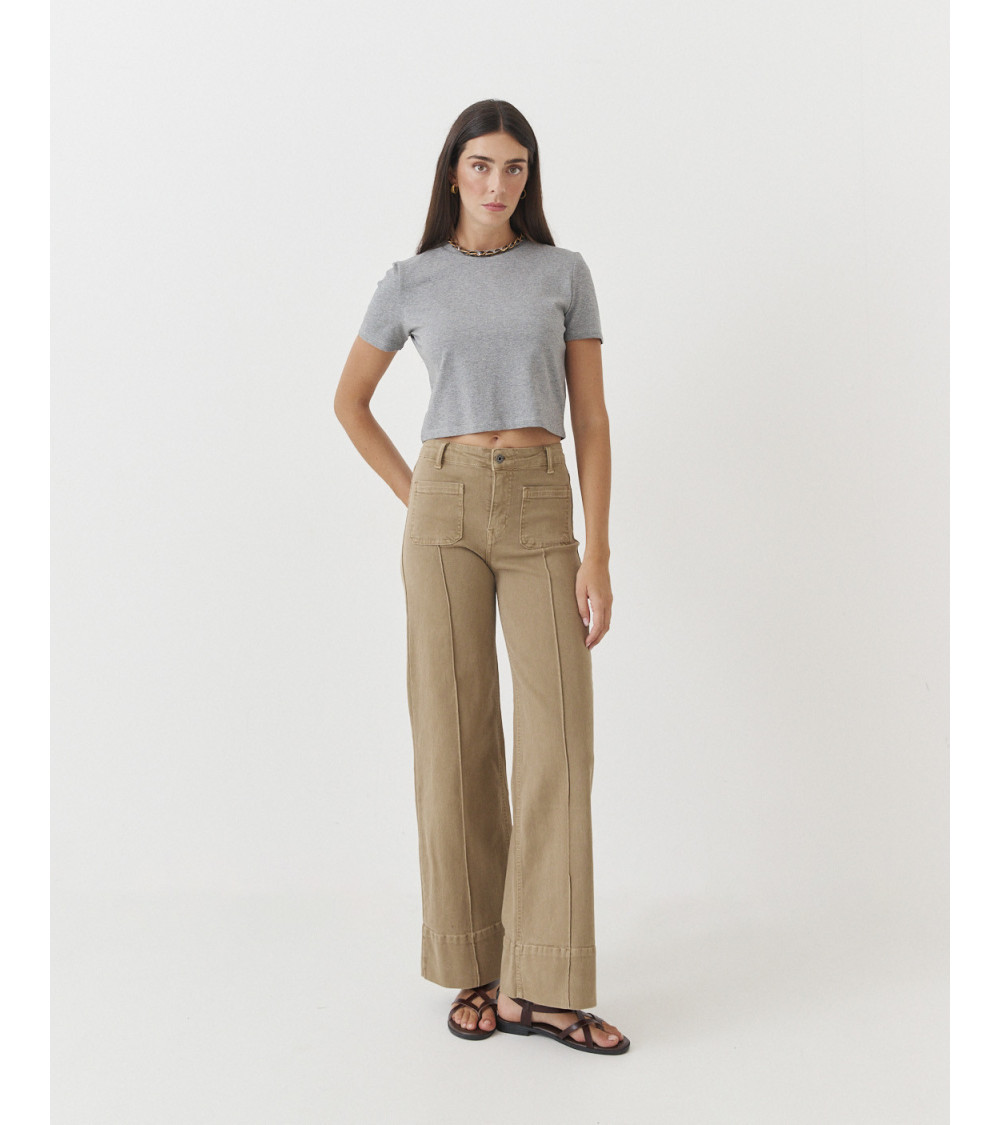 Jeans Wide Leg de Tiro Alto para Mujer | MULAYA